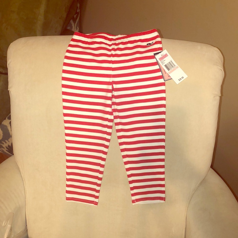 2T Red Striped Leggings Vineyard Vines